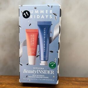 Summer Fridays Sephora Beauty Insider mini Lip Butter Balm + mini Jet Lag Mask.